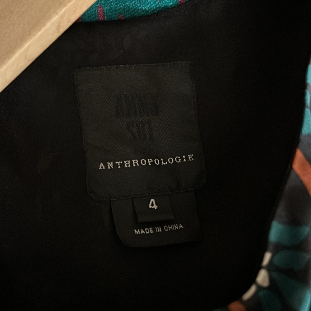 Anthropologie Anna Sui Silk top - Picture 3 of 5